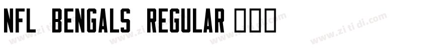 NFL Bengals Regular字体转换
